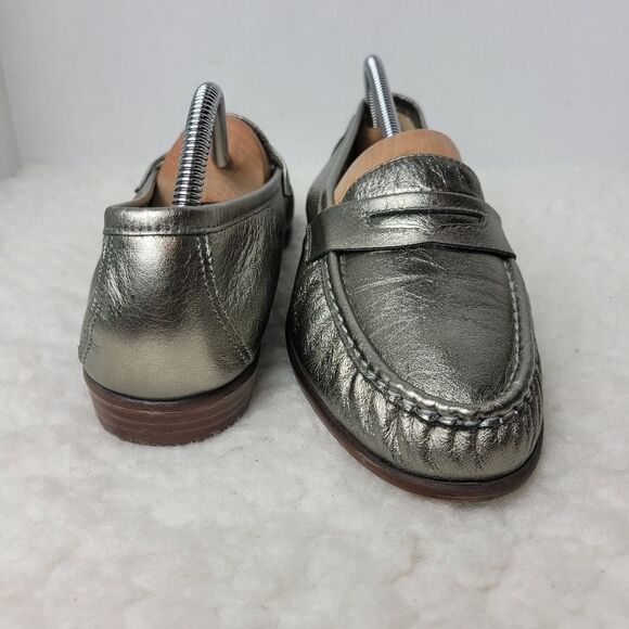 SAS Tripad Comfort Women's Size 11.5 M Loafers Slip On Silver Leather - Picture 7 of 10